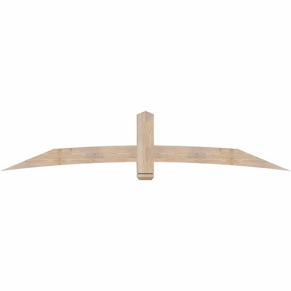 Ekena Millwork Bellingham Smooth Timber Gable Bracket, Douglas Fir, 96"W x 20"H x 3 1/2"D x 5 1/2"F, 5/12 Pitch GBW096X20X0406BEL00SDF - main